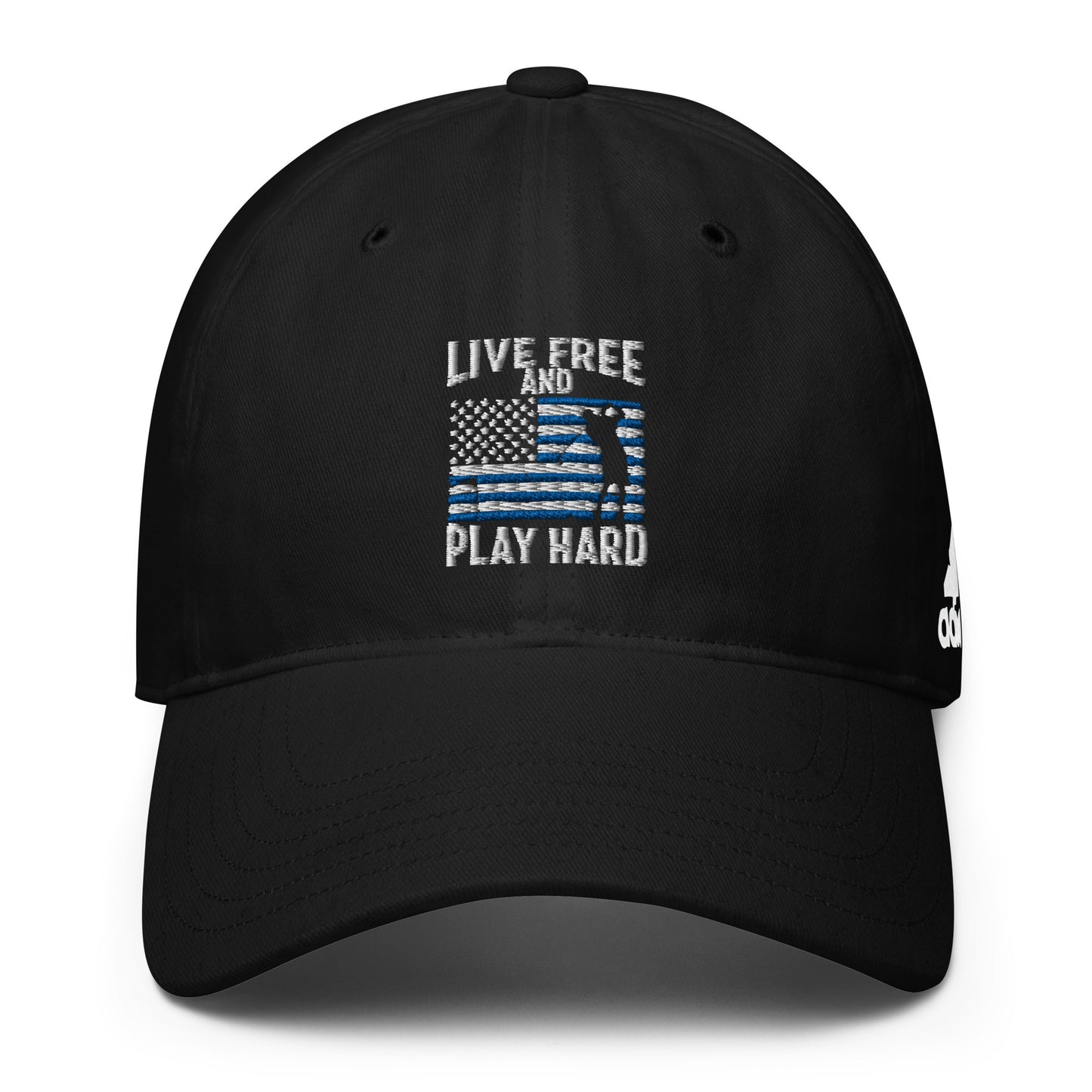 Adidas 'Live Free and Play Hard' Performance Golf Cap (Police Appreciation)