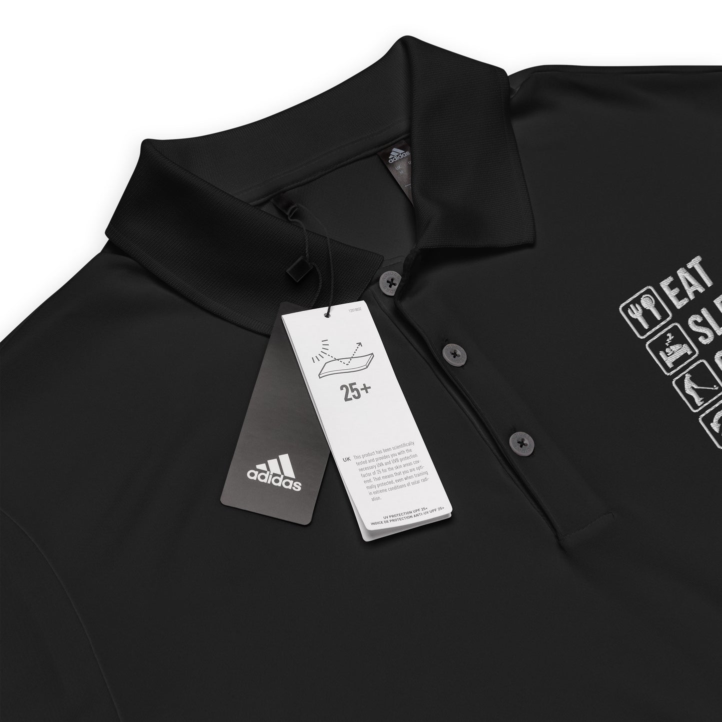 Adidas 'Eat, Sleep, Golf, Repeat' Performance Polo Shirt