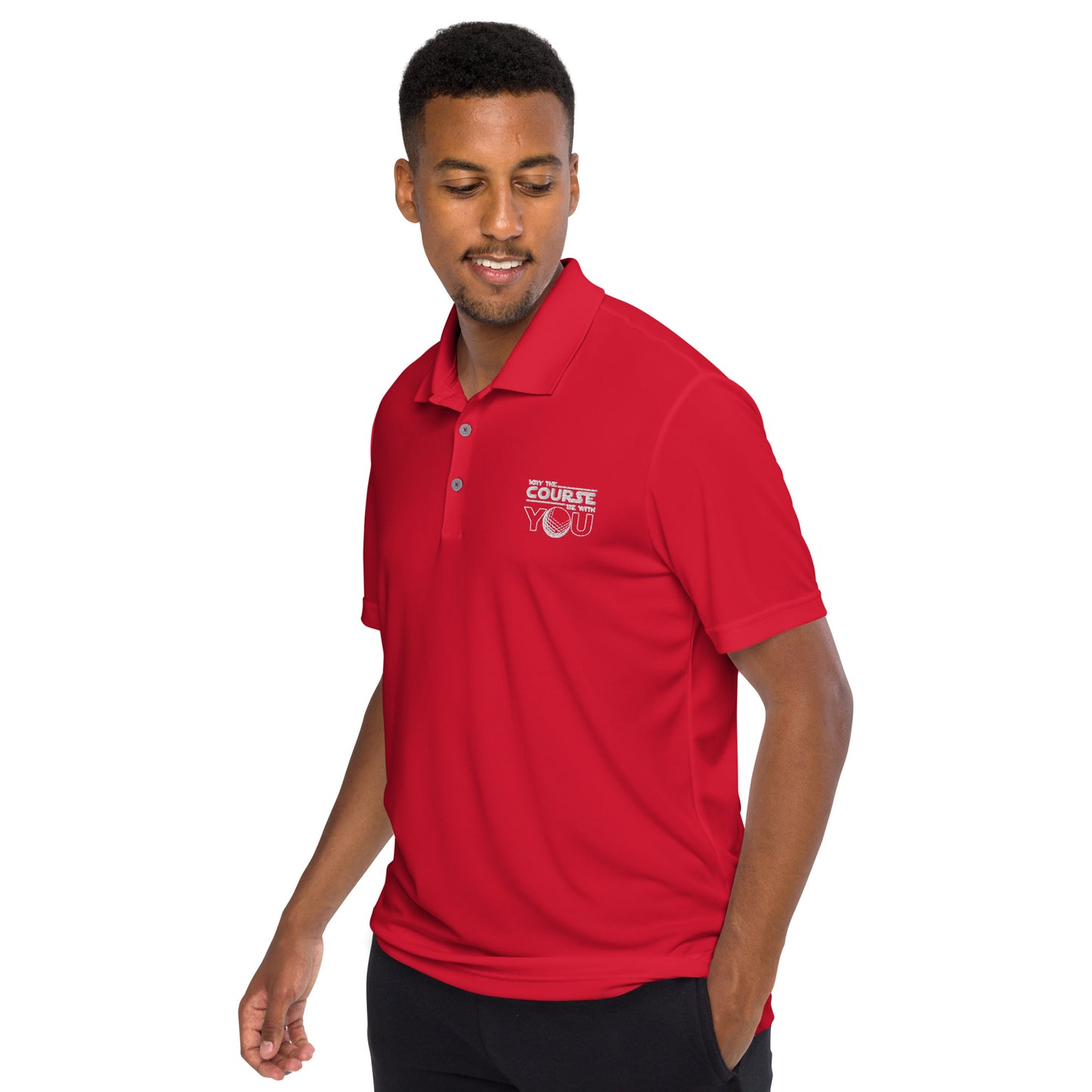 Adidas 'May The Course Be With You' Performance Polo Shirt