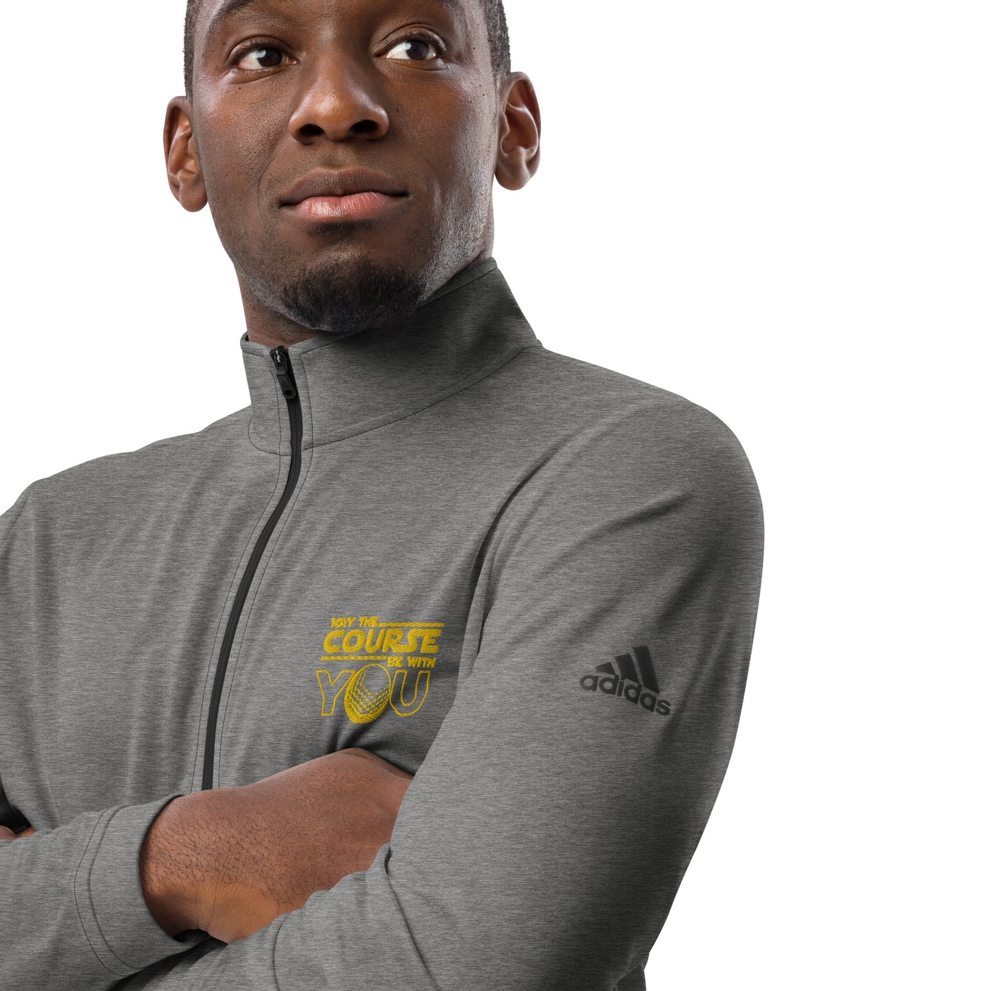 Adidas 'May The Course Be With You' 1/4 Zip Golf Pullover