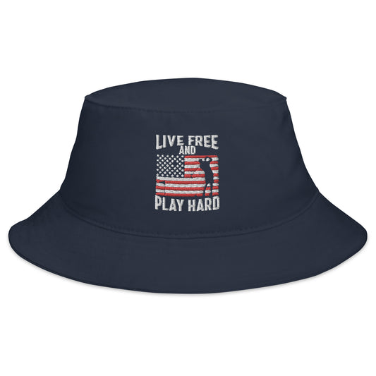 Live Free and Play Hard Bucket Hat