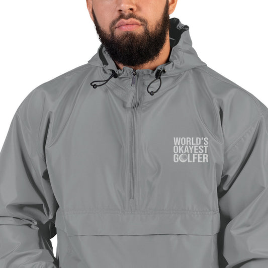 World's Okayest Golfer Champion Packable Rain Jacket