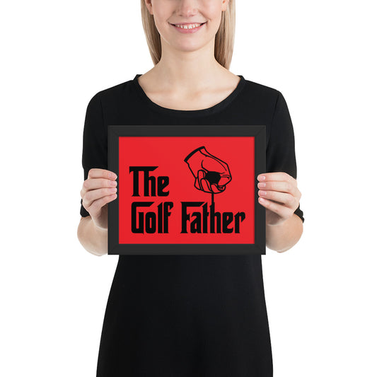 The Golf Father Framed Poster