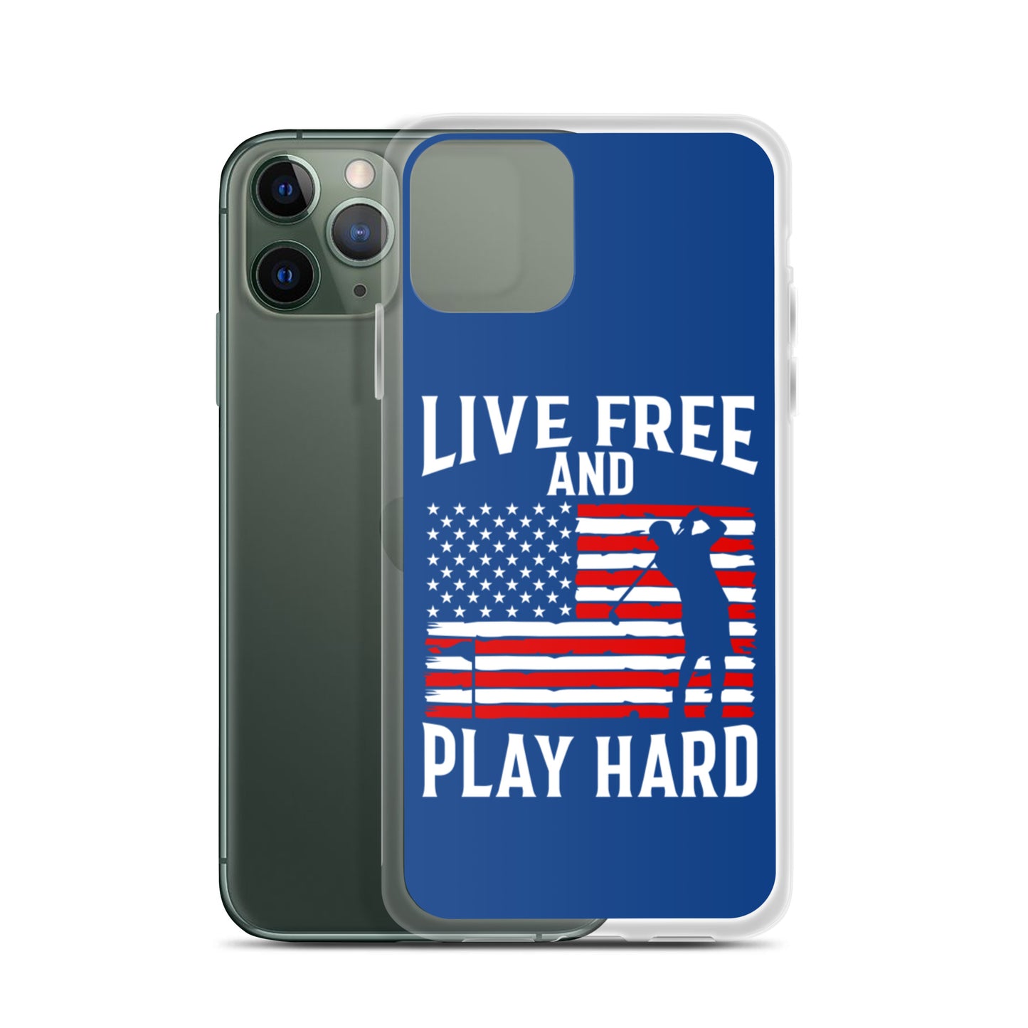 Live Free & Play Hard iPhone Case