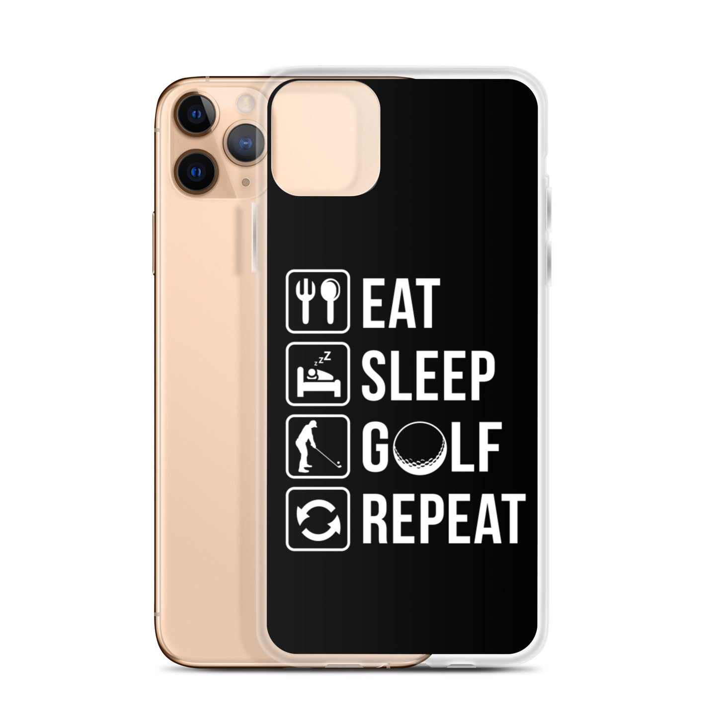 Eat, Sleep, Golf, Repeat iPhone Case