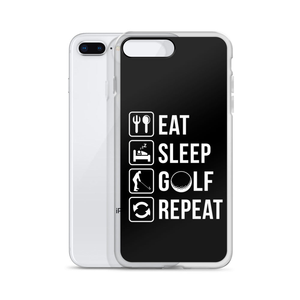 Eat, Sleep, Golf, Repeat iPhone Case