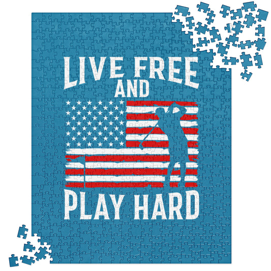 Live Free and Play Hard Jigsaw Puzzle