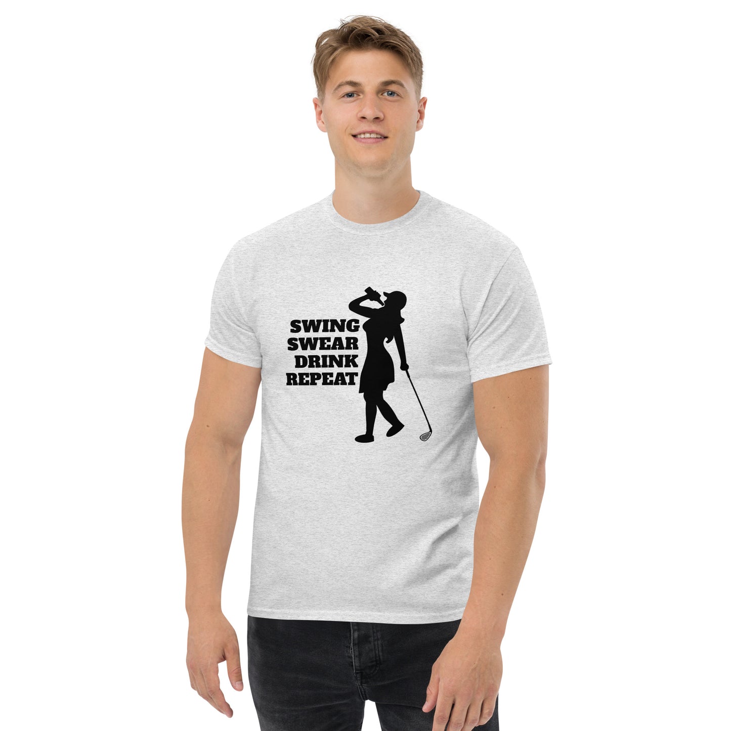 Swing, Swear, Drink, Repeat Woman T-Shirt