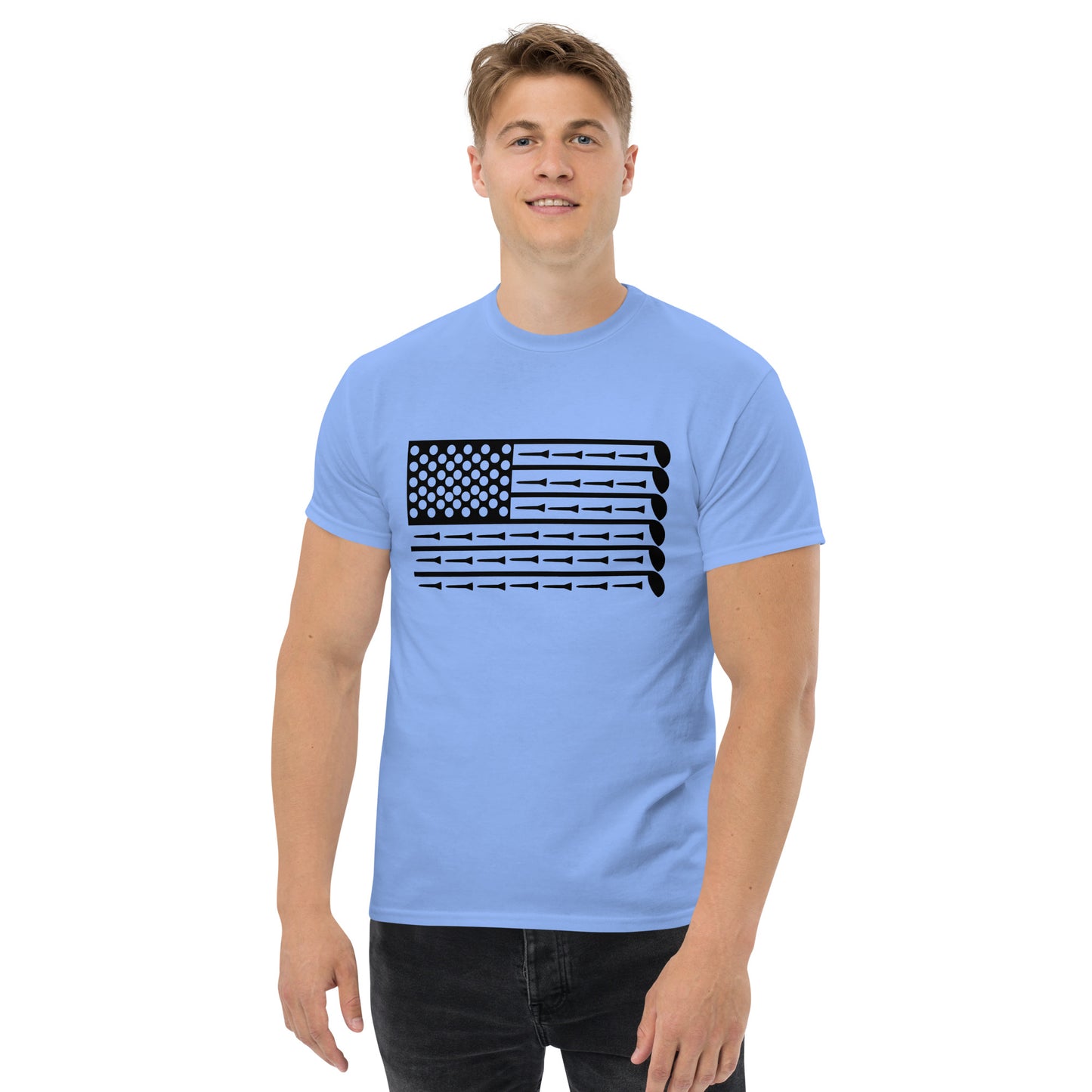 American Flag Golf T-Shirt