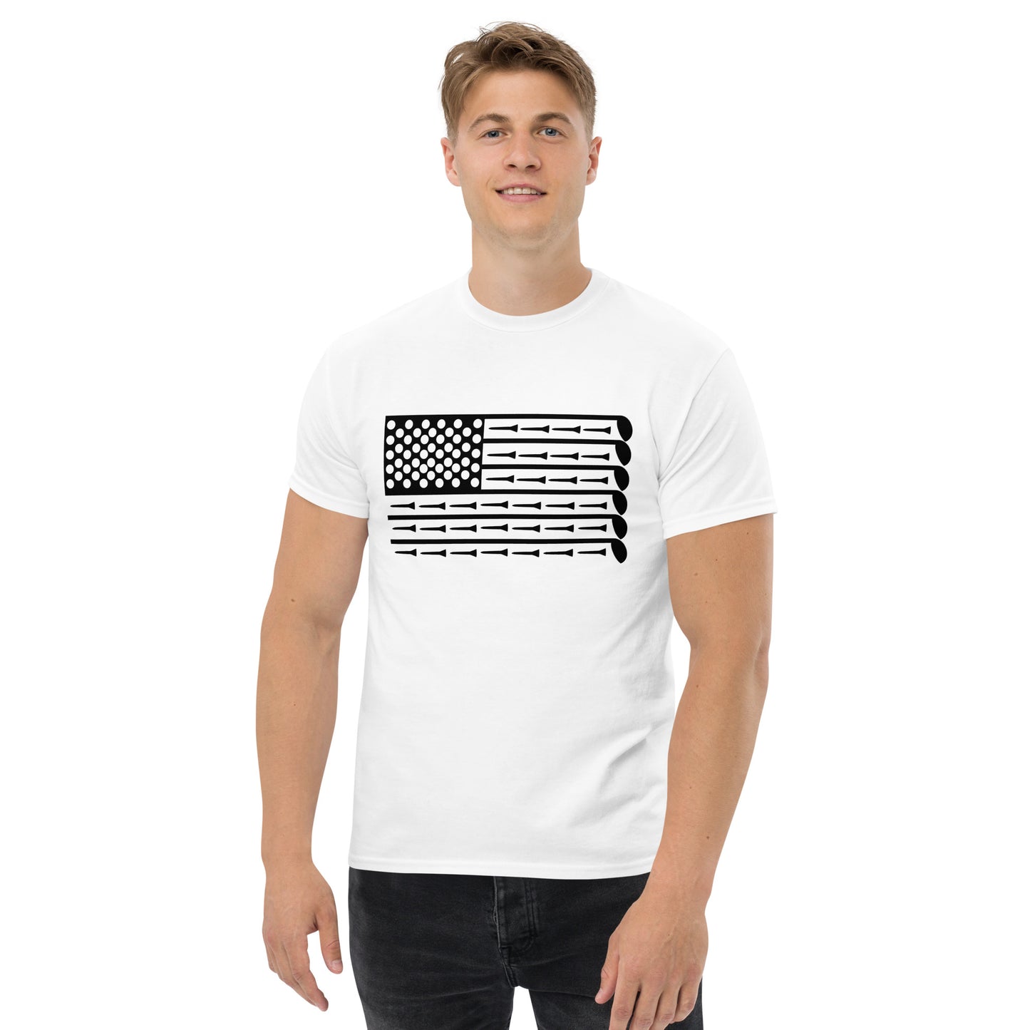 American Flag Golf T-Shirt