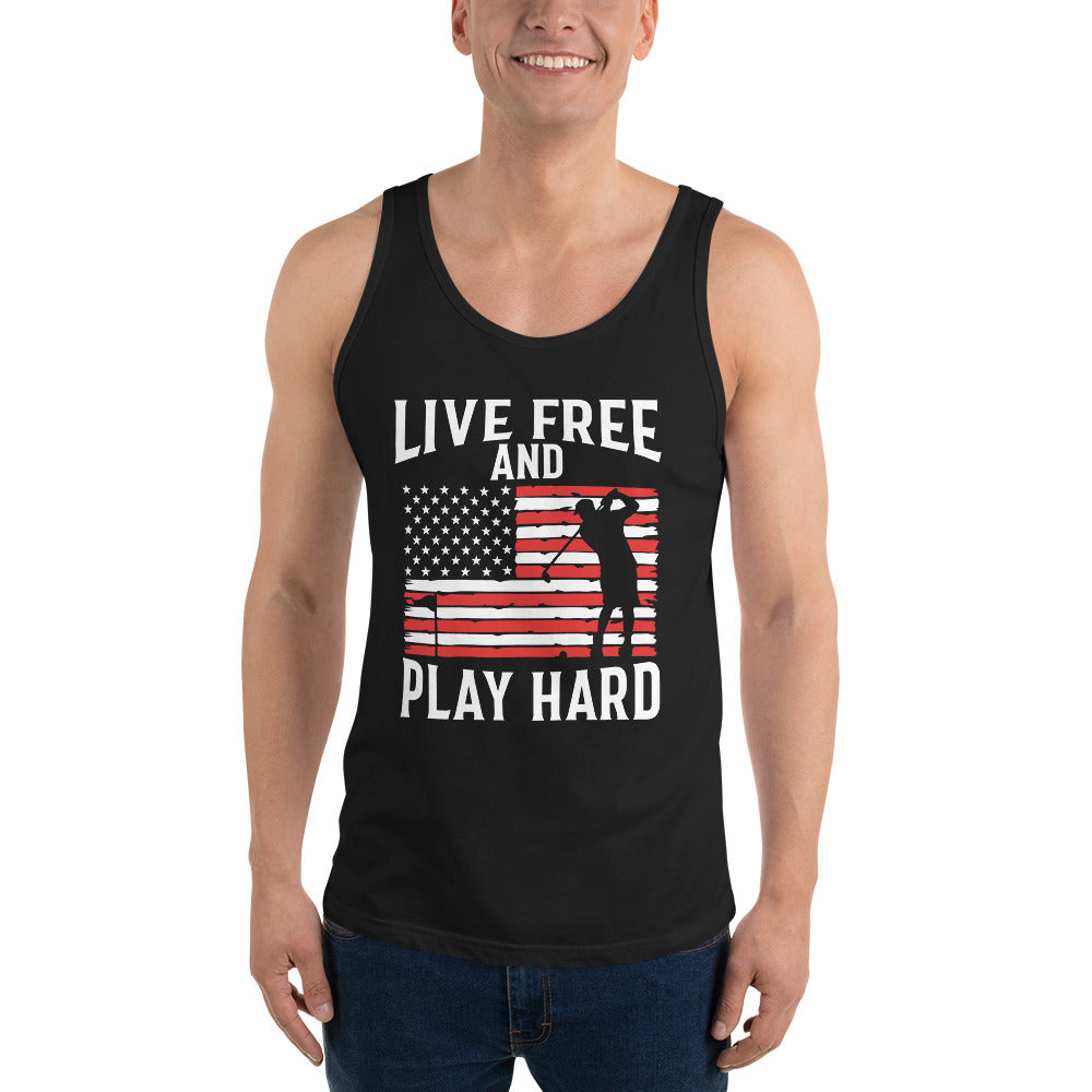 Live Free and Play Hard Tank Top