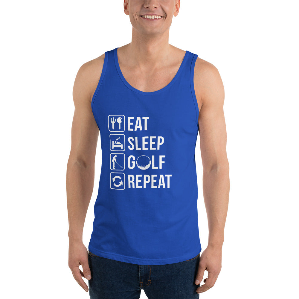Eat, Sleep, Golf, Repeat Tank Top