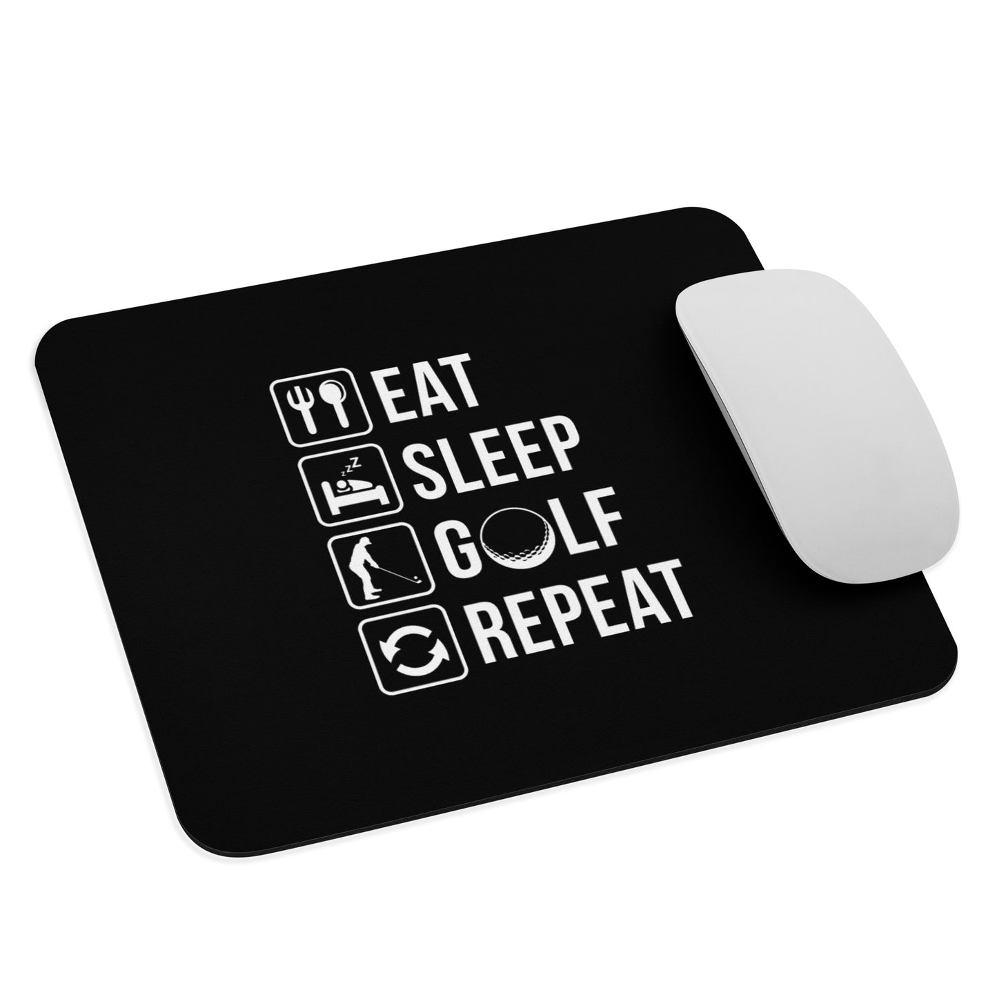 Eat, Sleep, Golf, Repeat Mouse Pad