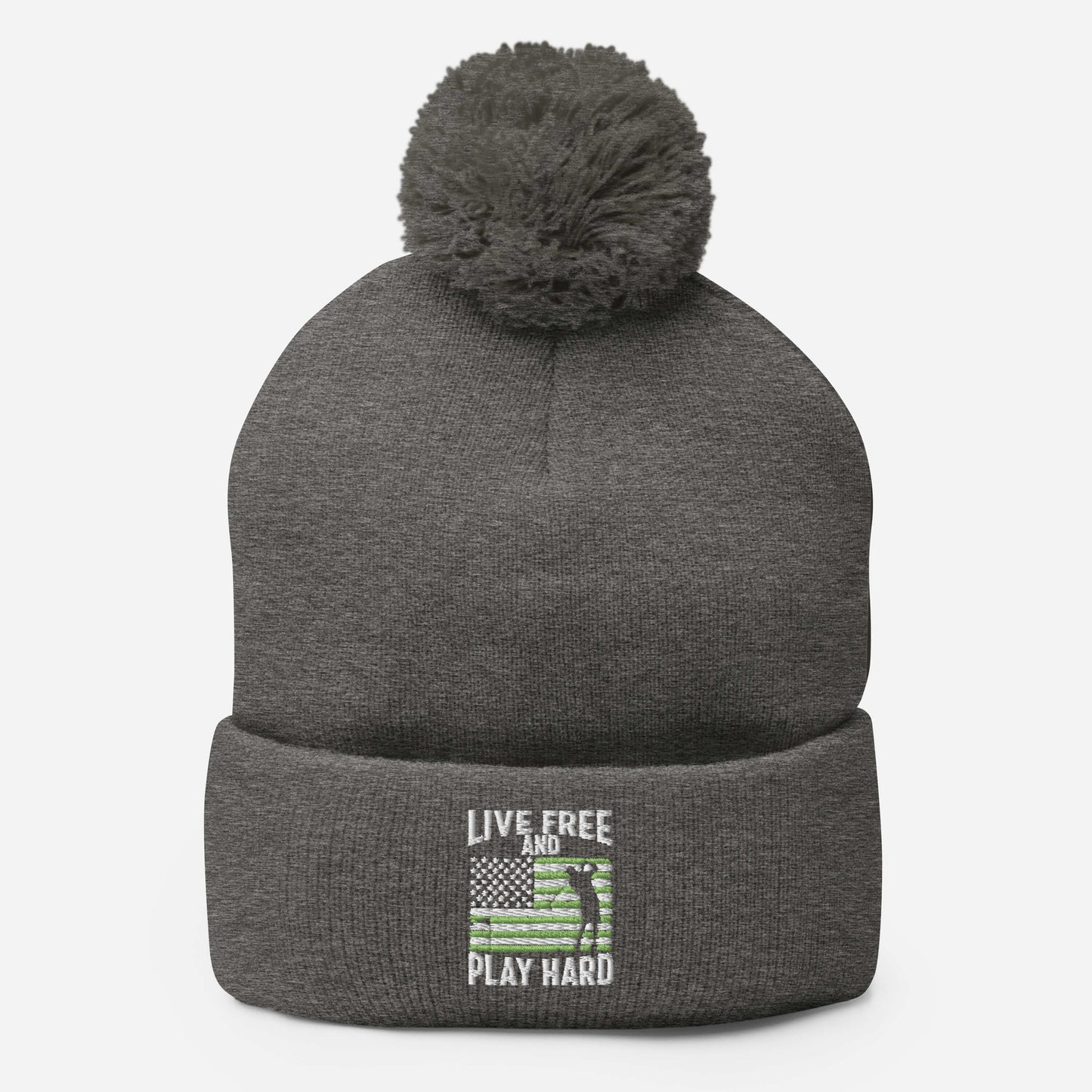 Live Free and Play Hard Beanie (Military Appreciation)