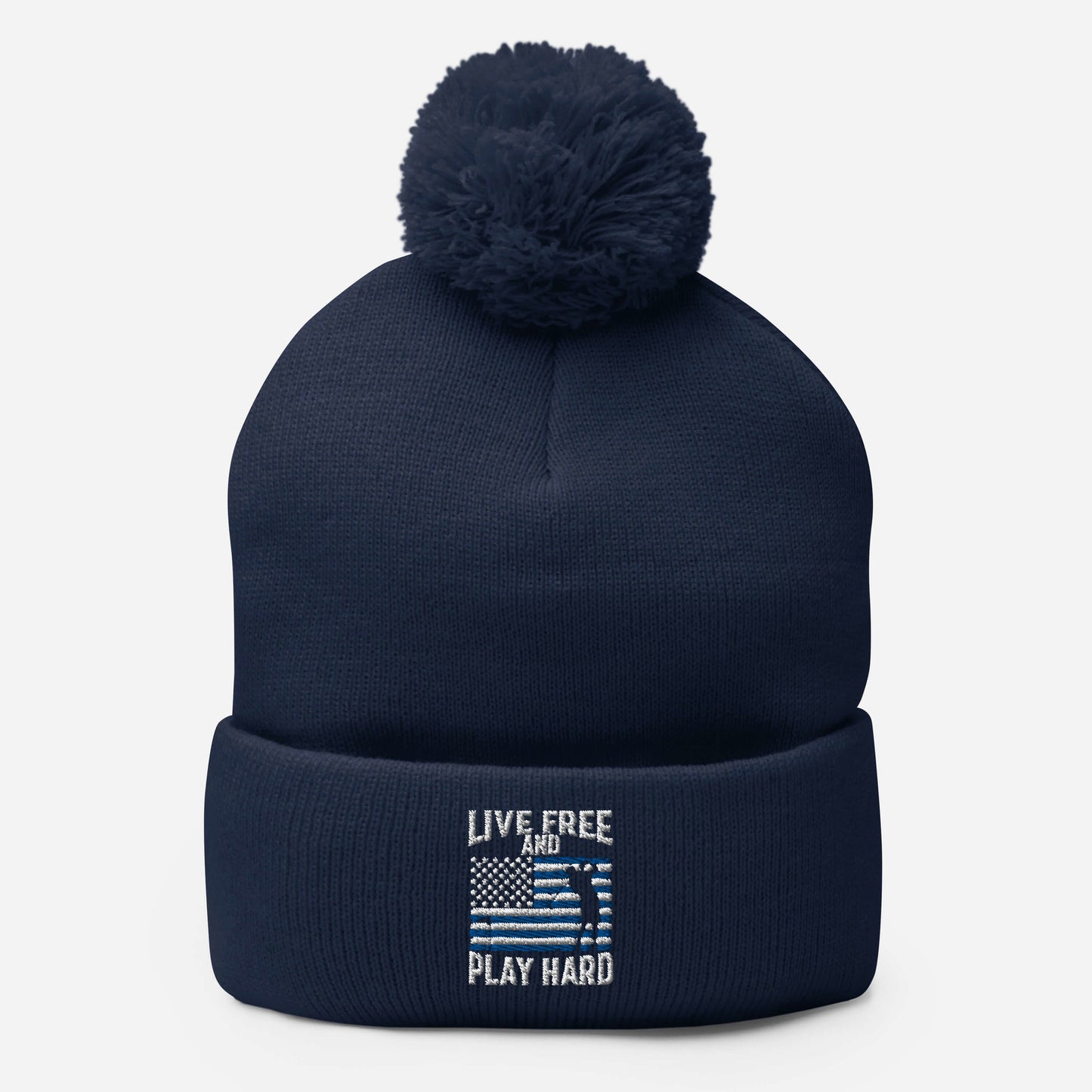Live Free and Play Hard Beanie (Police Appreciation)