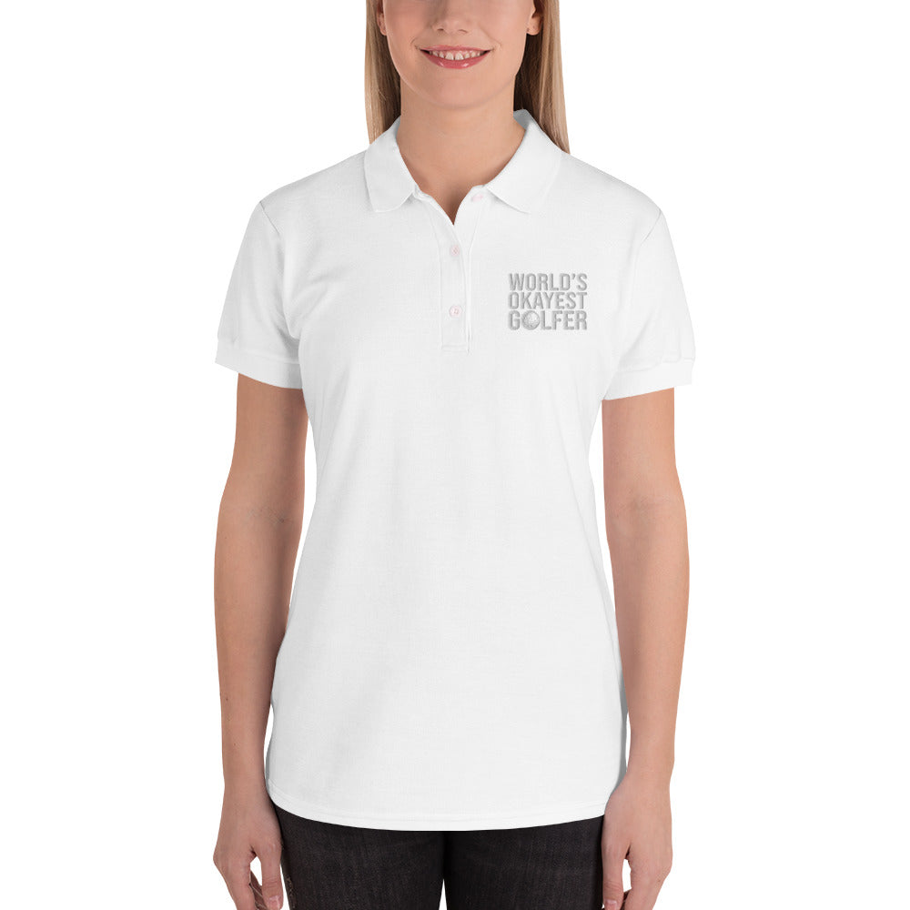 World's Okayest Golfer Women's Polo Shirt