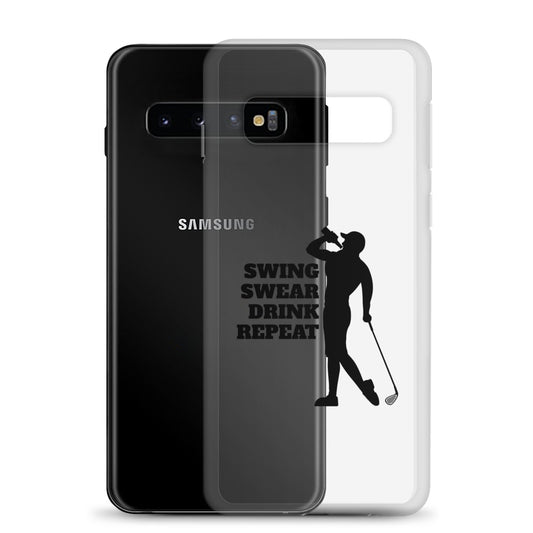 Swing, Swear, Drink, Repeat Man Samsung Case