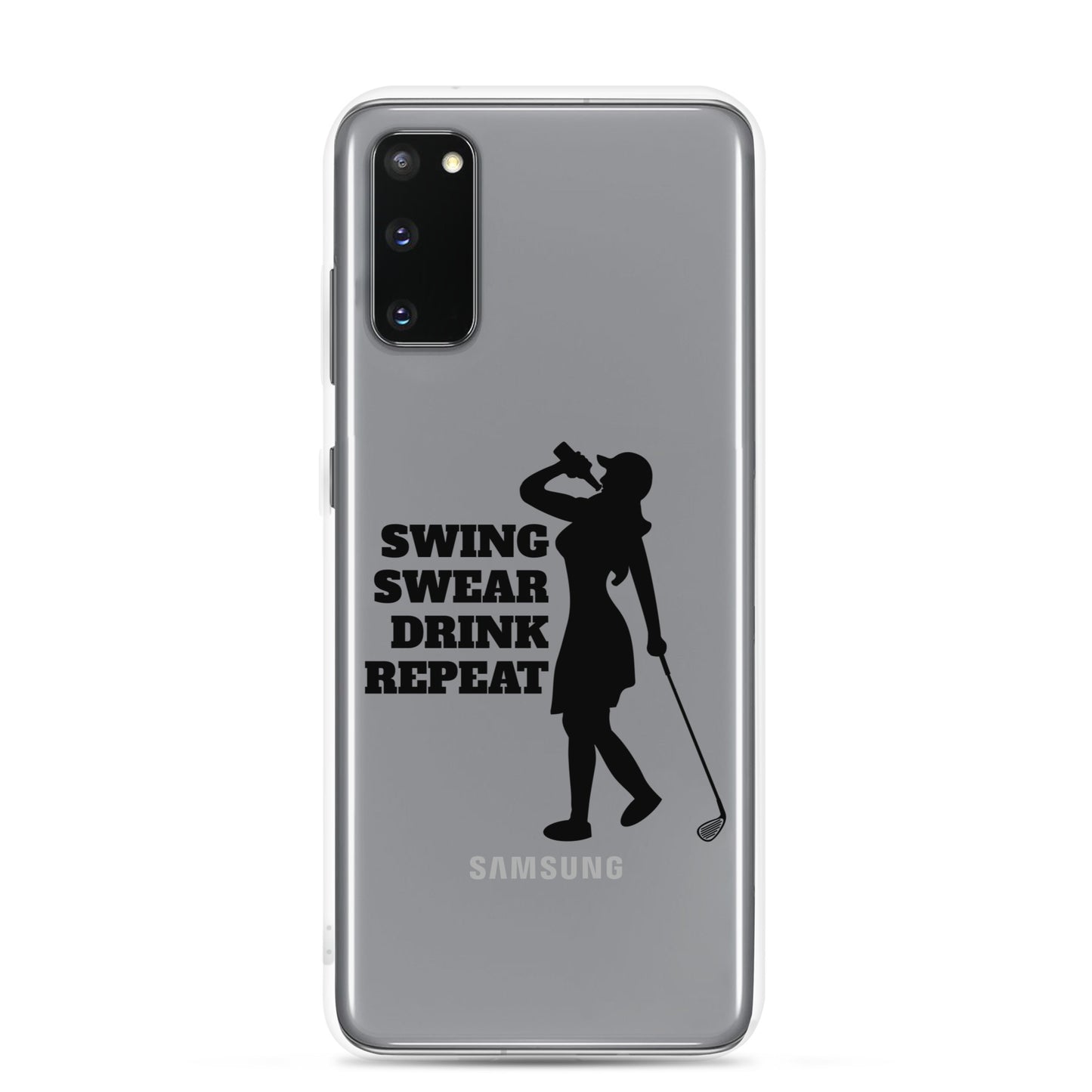Swing, Swear, Drink, Repeat Woman Samsung Case