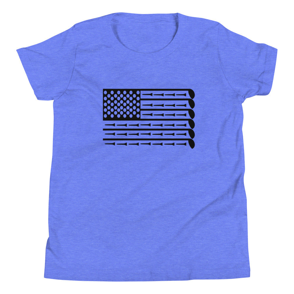 American Flag Golf T-Shirt (Youth)