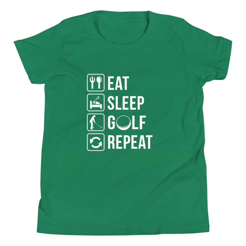 Eat, Sleep, Golf, Repeat T-Shirt (Youth)