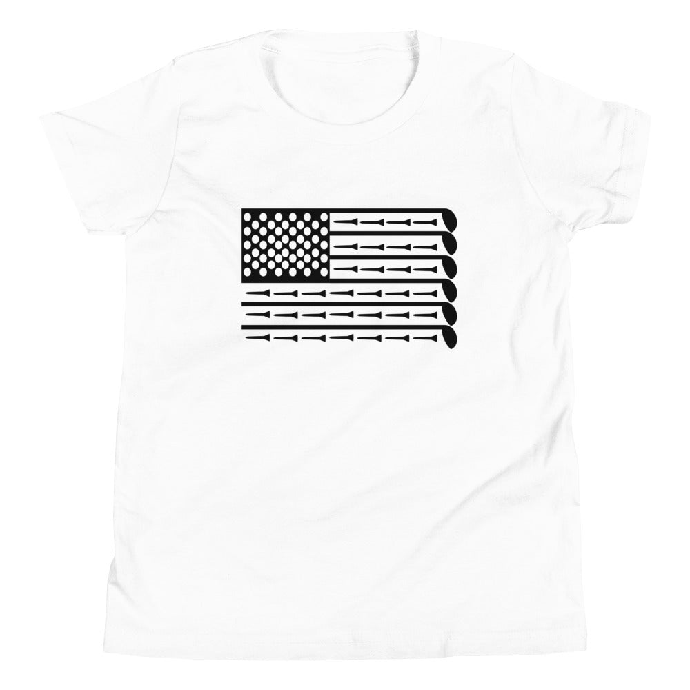 American Flag Golf T-Shirt (Youth)